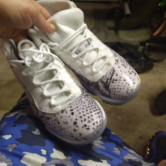 Snakeskin Jordan 11 white - Picture 5 of 5